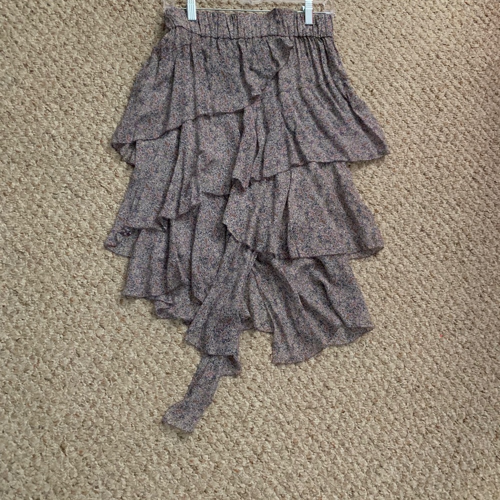 Isabel Marant “Zephi” Ruffled Chiffon Skirt